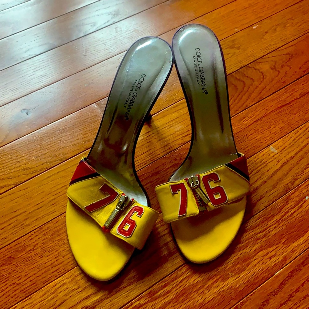 Dolce & Gabbana high heel sandals 4”